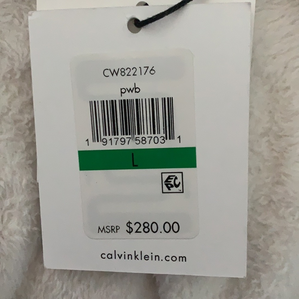 NWT Calvin Klein Blue Quilted Jacket Sz L - Picture 4 of 4